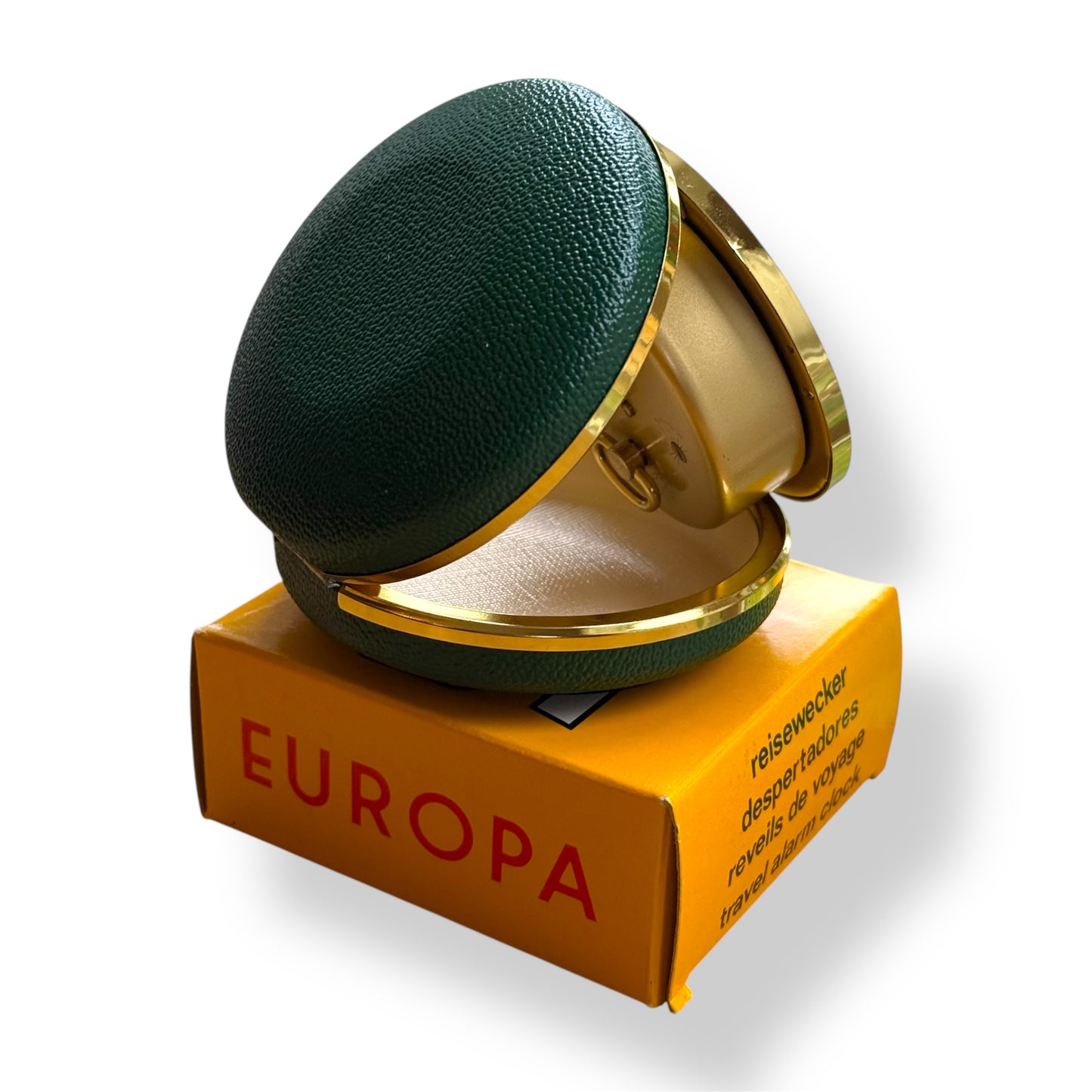 Europa 1970s Travel Alarm Clock New Old Stock Within Box