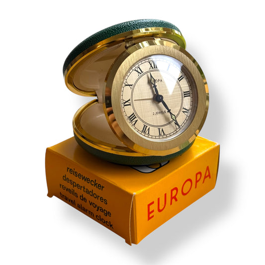 Europa 1970s Travel Alarm Clock New Old Stock Within Box