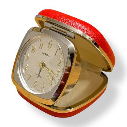 Europa 1970s Travel Alarm Clock New Old Stock Within Box